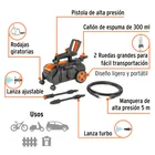 Hidrolavadora eléctrica horizontal 1500 PSI, TRUPER 7