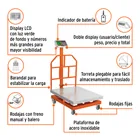 Báscula electrónica de plataforma, 600 kg, inoxidable TRUPER 2