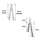 Tijera para ramas altas, mangos extensibles, TRUPER 4