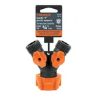Conector 'Y' 3/4' plástico con tuerca móvil p/manguera 3