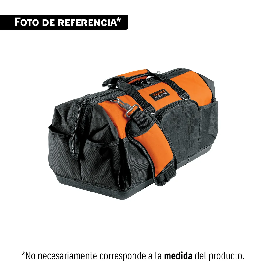 Maleta portaherramientas 16', base plástica rígida, EXPERT