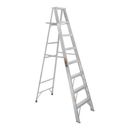 Escalera de tijera 100% aluminio tipo ll 7 peldaños, TRUPER