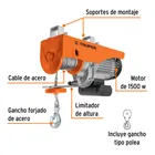 Polipasto eléctrico de 800 kg, TRUPER 2