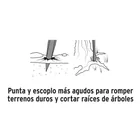 Barreta para tierra dura 1'x150 cm, escoplo 67 mm, TRUPER 4