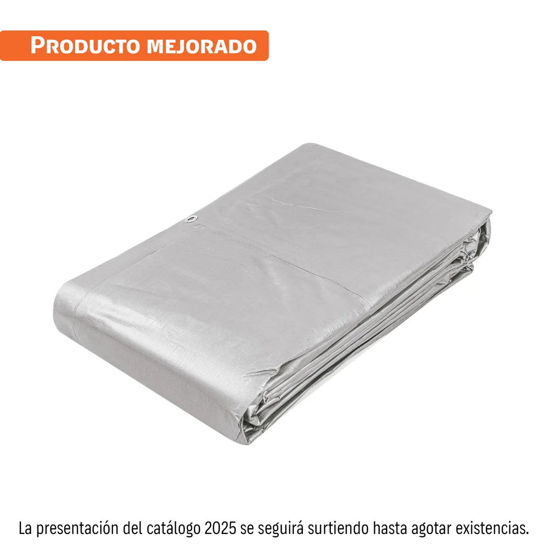Lona de polietileno reforzada 7x10 m, gris, 180g/m2, TRUPER