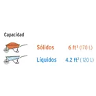 Carretilla 6 ft3 concha plástica,imponchable b/madera,TRUPER 4