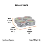 Cinta para ducto 30m x 48mm, espesor 0.27mm, EXPERT 6