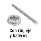 Llanta completa imponchable 13-1/2', incluye eje y baleros 3