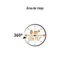 Aspersor metálico de 3 brazos con base plástica, TRUPER 4