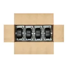 Rodaja hule 3', placa fija con buje, carga 50 kg, FIERO 4