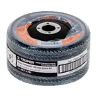Disco laminado 4', grano 60 centro 5/8', fibra, TRUPER 4