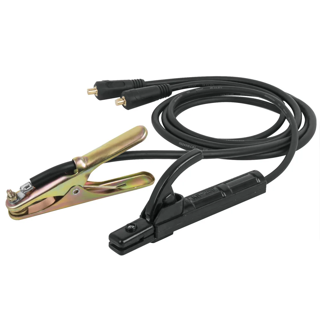 Cables portaelectrodo y pinza de tierra 200A, 3/8', EXPERT