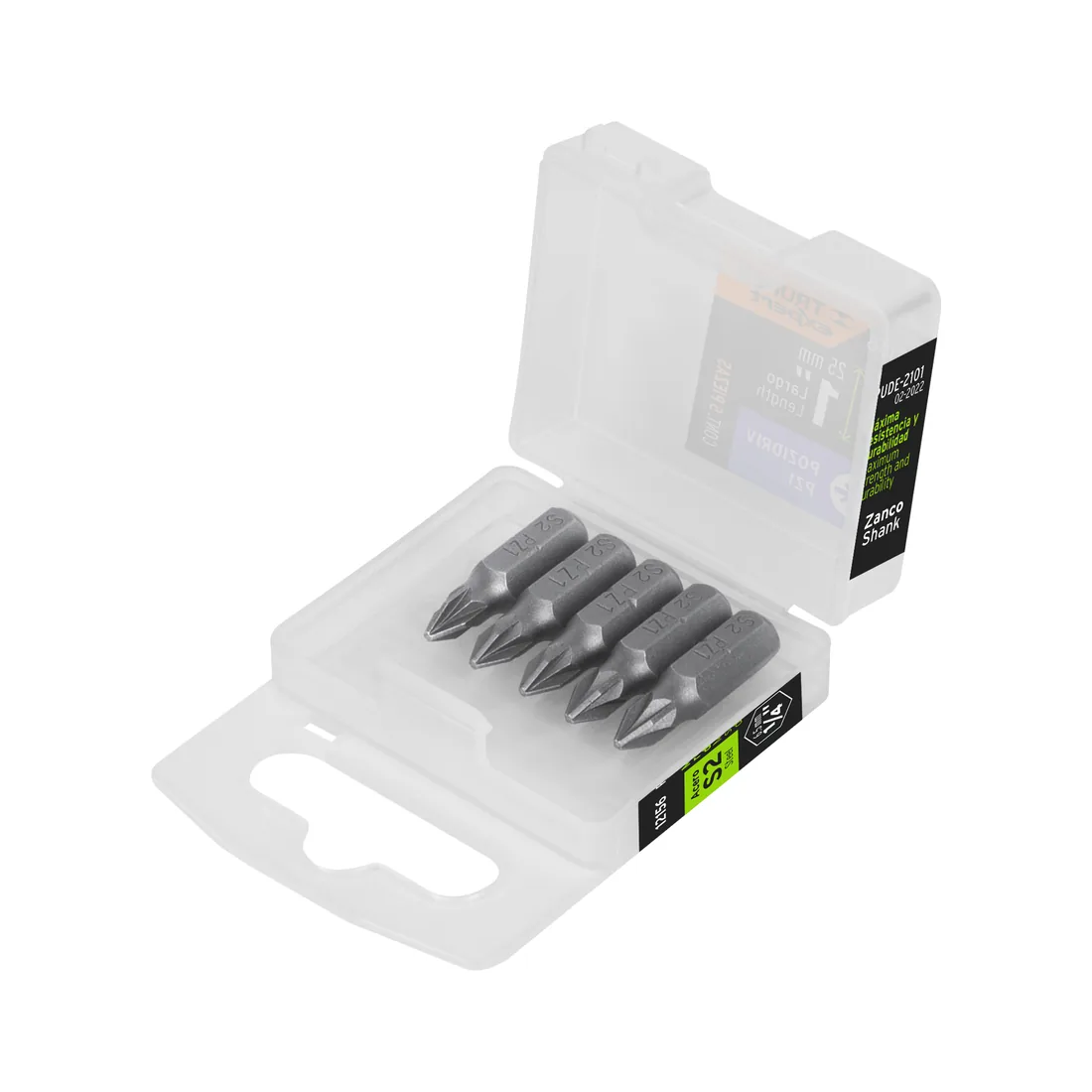 Estuche con 5 puntas pozidriv PZ1 largo 1', TRUPER EXPERT