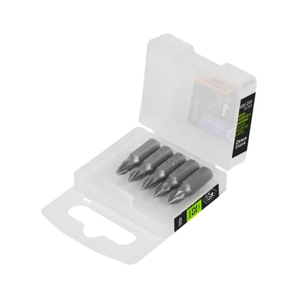 Estuche con 5 puntas pozidriv PZ1 largo 1', TRUPER EXPERT