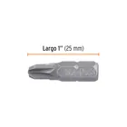 Estuche con 5 puntas pozidriv PZ3 largo 1', TRUPER EXPERT 3