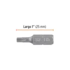 Estuche con 5 puntas torx T15 largo 1', TRUPER EXPERT 3