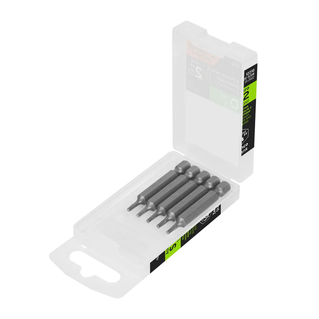 Estuche con 5 puntas torx T8 largo 2', TRUPER EXPERT