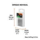 Estuche con 5 puntas torx T15 largo 2', TRUPER EXPERT 6