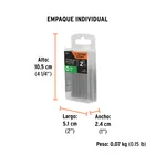 Estuche con 5 puntas torx T25 largo 2', TRUPER EXPERT 6