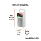 Estuche con 5 puntas torx T30 largo 2', TRUPER EXPERT 6
