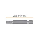 Estuche con 5 puntas hexagonales de 3/16mm largo 2', EXPERT 3