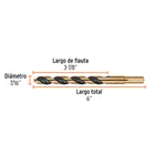 Broca HSS 7/16' Trugold para metal, TRUPER EXPERT 4