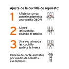 Cuchillas de repuesto para cortapernos 18', TRUPER 3