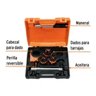Juego de 4 tarrajas para tubo de 1/2' a 1', TRUPER 2