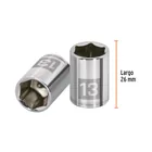 Dado de 13 mm, 6 puntas, cuadro 1/4', TRUPER 3