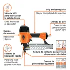Engrapadora neumática, calibre 16, TRUPER 7