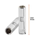 Dado largo de 9 mm, 6 puntas, cuadro 1/4', TRUPER 3