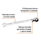Llave combinada matraca reversible 5/16'x138 mm largo,EXPERT 2