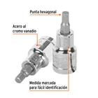 Dado punta hexagonal de 6 mm, cuadro 1/2', TRUPER 2
