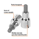 Dado punta hexagonal de 8 mm, cuadro 1/2', TRUPER 2