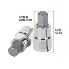 Dado punta hexagonal de 14 mm, cuadro 1/2', TRUPER 3