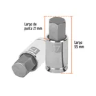 Dado punta hexagonal de 17 mm, cuadro 1/2', TRUPER 3