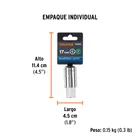 Dado punta hexagonal de 17 mm, cuadro 1/2', TRUPER 5