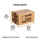 Dado de 13/16', 12 puntas, cuadro 1/2', TRUPER 7