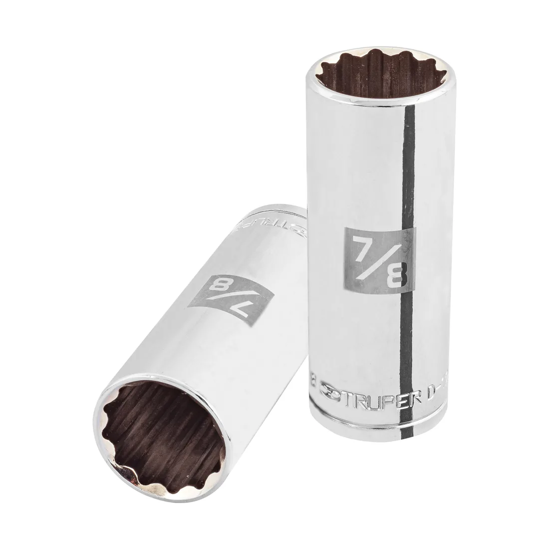 Dado largo de 7/8', 12 puntas, cuadro 1/2', TRUPER