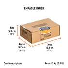 Dado largo impacto de 3/8', 6 puntas, cuadro 1/2', TRUPER 6