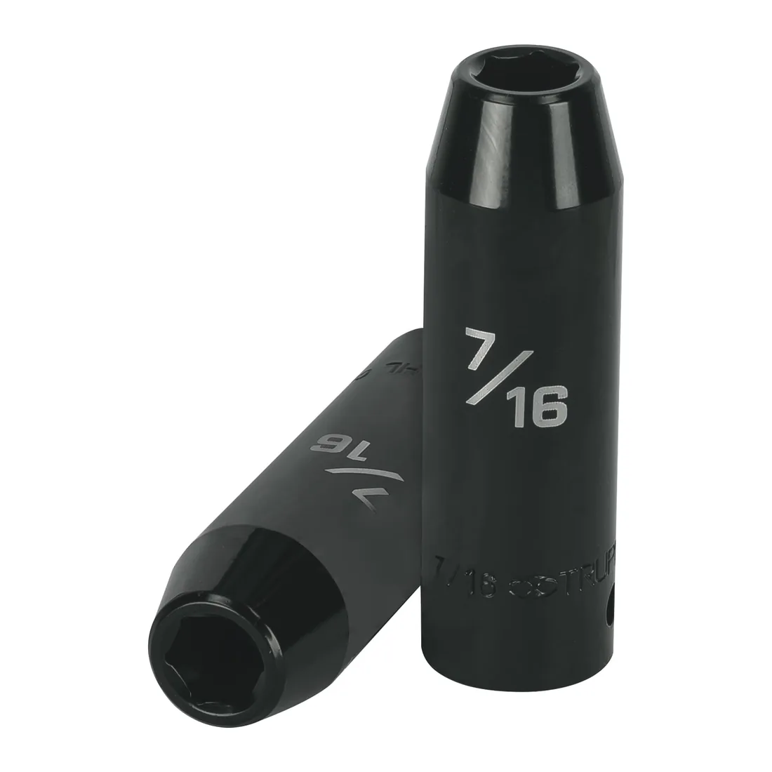 Dado largo impacto de 7/16', 6 puntas, cuadro 1/2', TRUPER
