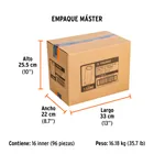 Dado largo impacto de 5/8', 6 puntas, cuadro 1/2', TRUPER 7