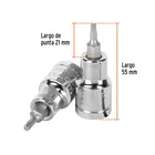Dado punta torx T-20, cuadro 1/2', TRUPER 3