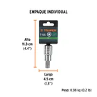 Dado punta torx T-55, cuadro 1/2', TRUPER 5