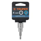 Dado punta hexagonal de 4 mm, cuadro 3/8', TRUPER 4