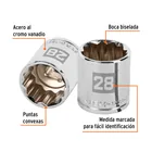 Dado de 28 mm, 12 puntas, cuadro 1/2', TRUPER 2