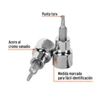 Dado punta torx T-15, cuadro 3/8', TRUPER 2