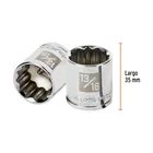 Dado de 13/16', 12 puntas, cuadro 3/8', TRUPER 3