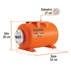 Tanque hidroneumático horizontal, 24 litros, TRUPER 3