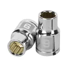 Dado de 9 mm, 12 puntas, cuadro 3/8', TRUPER 1